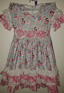 6 7 girls ruffle lace dress